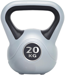 Urban Fitness Kettlebell Vinyl Schwarz - 20kg Krafttraining Fitness