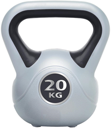 Urban Fitness Vinyl Kettlebell Schwarz - 20kg