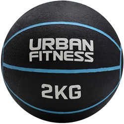 Urban Fitness Medizinball blau - 2kg Trainingsball Fitness