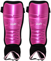 Uwin Hockey Schienbeinschoner Medium Pink-Lila-Schwarz Schutz
