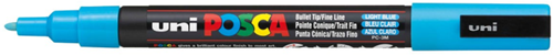 Posca Farbmarker 3M hellblau - Kreativmarker für Hobby und Kunst
