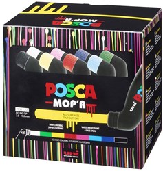 Posca Farbmarker XXL Mop'R Set 8 Farben - kreative Marker