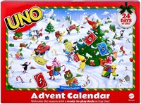 Mattel UNO Adventskalender Kartenspiel für Kinder und Familie