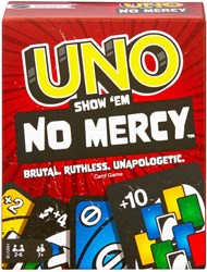 Mattel UNO Kartenspiel Show 'em No Mercy - Familienspiel mit Extra-Regeln