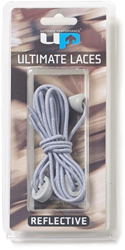 Ultimate Performance elastische Schnürsenkel silber reflektierend für Schuhe