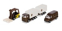 Siku Logistik Spielset UPS LKW mit Gabelstapler und Anhänger