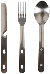 Trespass Chomp 3 Piece Cutlery Set -  -