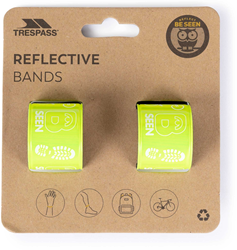 Trespass Reflective Wrist Wraps - Hi-Visibility Green -