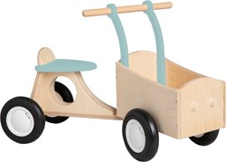 Pertina Holz-Lauflernrad für Kinder ab 1 Jahr - Vintage Blau/Grün