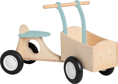 Pertina Holz-Lauflernrad für Kinder ab 1 Jahr - Vintage Blau/Grün