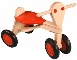 Pertina Van Dijk Toys Birkenholz Laufrad - Orange (Kinderbetreuungsqualitt)