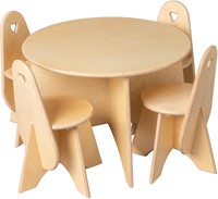 Pertina - Van Dijk Toys Holz runder Kindertisch Apollo fr Kleinkinder - 75 cm Hhe 60 cm-3