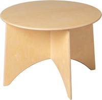 Pertina - Van Dijk Toys Holz runder Kindertisch Apollo fr Kleinkinder - 75 cm Hhe 60 cm