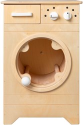 Van Dijk Toys Holzspielzeug Waschmaschine - Natur mit Wei
