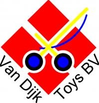 Van Dijk Toys - Bedbekleding/dekje - Rood met Witte stippen