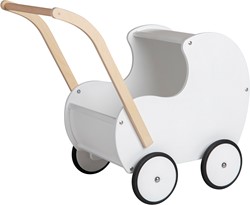 Van Dijk Toys Holz Puppenwagen Vintage/Retro-Wei (Kinderbetreuungsqualitt)