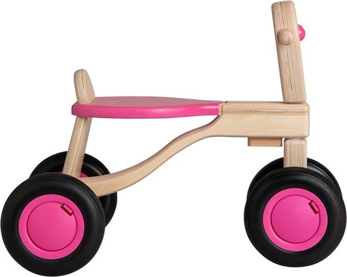 Pertina Van Dijk Toys Birkenholz Laufrad ab 1 Jahr - Rosa-3