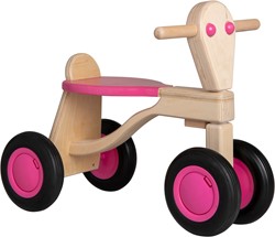 Pertina Van Dijk Toys Birkenholz Laufrad ab 1 Jahr - Rosa