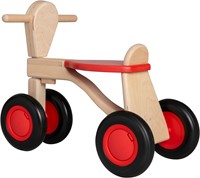 Pertina Van Dijk Toys Birkenholz Laufrad ab 1 Jahr - Rot (Kinderbetreuungsqualitt)-2