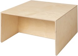 Van Dijk Toys Holz Kubustisch / Kinderbank Naturel - 75x75x40cm (Kinderbetreuungsqualitt)