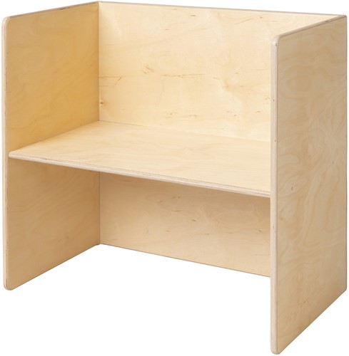 Van Dijk Toys Holz Kubustisch & Kinderbank Naturel - 75x75x40cm (Kinderbetreuungsqualitt)-3