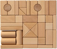 Van Dijk Toys Holzklötze aus Buche - 44 Teile