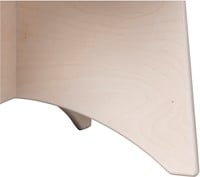 Van Dijk Toys Holz Apollo Runder Tisch Birke fr Kleinkinder - 60cm Hhe 40cm - Wei gekalkt-3