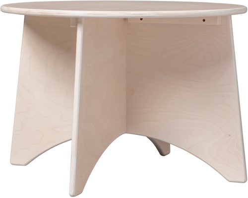 Van Dijk Toys Holz Apollo Runder Tisch Birke fr Kleinkinder - 60cm Hhe 40cm - Wei gekalkt-2