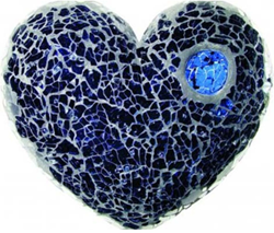 Hobbygruppe Sicherheitsglas 20x15 cm Blau