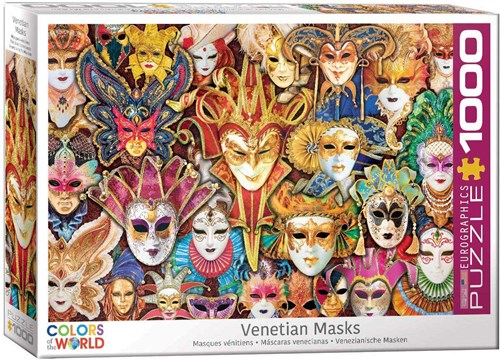Eurographics Puzzle Venezianische Masken - 1000 Teile Jigsaw-2