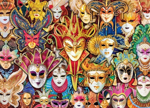 Eurographics Puzzle Venezianische Masken - 1000 Teile Jigsaw
