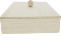Hobby Group Quadratische Box mit losem Deckel 18x18x5,5 cm