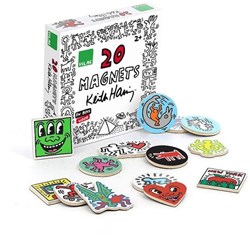 Vilac Magnete Keith Haring - 20 Holzkunstmagnete für Kinder