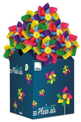 Vilac Windräder Spielzeug bunt Karton Multicolor 42 Stück