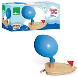 Vilac Holz Ballonboot Spielzeug - buntes Badespielzeug für Kinder