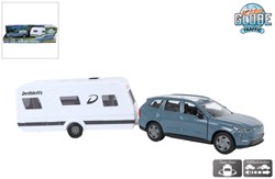 Kids GLOBE Volvo Spielzeugauto mit Wohnwagen 30cm - Volvo EX90