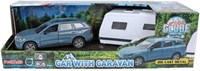 Kids GLOBE Volvo Spielzeugauto mit Wohnwagen 30cm - Volvo EX90-2