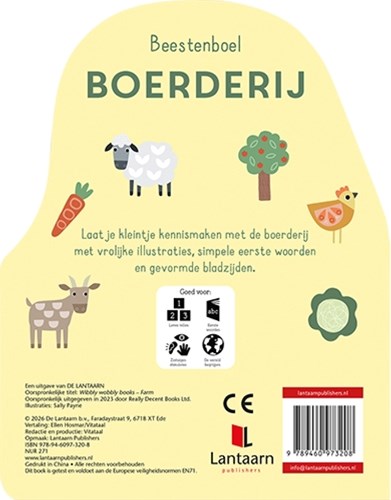 Lantaarn Pappbuch Bauernhof Tiere - Lernbuch für Kleinkinder-2
