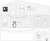 Lundby kreative DIY Wandset - Bastelset Spielzeug für Kinder