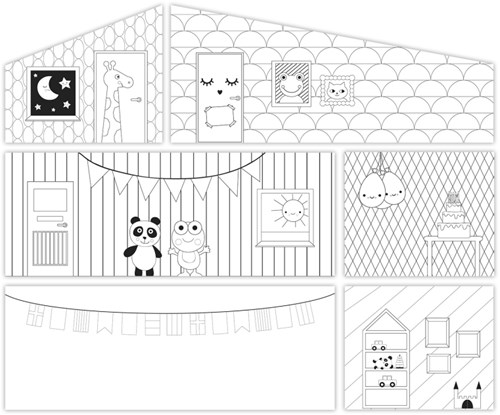 Lundby kreative DIY Wandset - Bastelset Spielzeug für Kinder