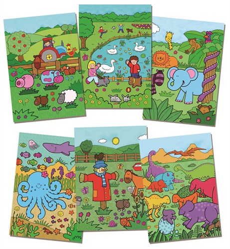 Jumbo Water Magic Malbuch Tiere - magisches Wasser Malbuch-3