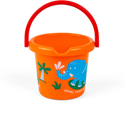 Gowi Spielzeug Eimer 18cm orange - Sand und Wasser