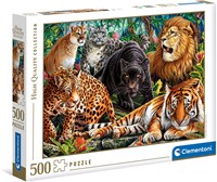 Clementoni Puzzle Tiere - Wild Cats 500 Teile Puzzle