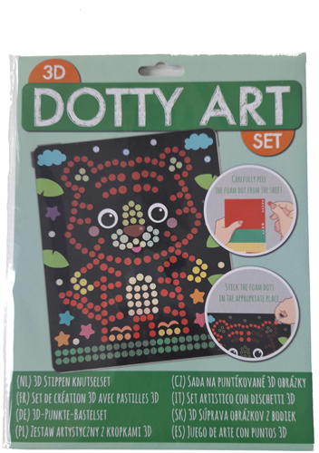 Wins Holland 3D Dotty Art Tiger Bastelset für Kinder kreativ