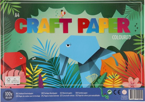 Bastelpapier farbig 100 Blatt A4