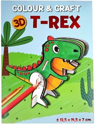 Wins Holland 3D Bastelset T-Rex zum Ausmalen und Bauen Spielzeug