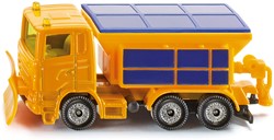 SIKU 1309, Winterdienst-Fahrzeug, Metall/Kunststoff, Orange, Abnehmbare Streuerabdeckung