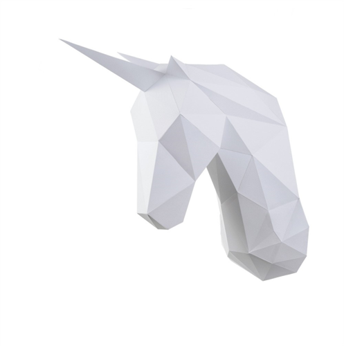Wizardi Wizardi 3D Papercraft 46x24x49 cm Eenhoorn Wit