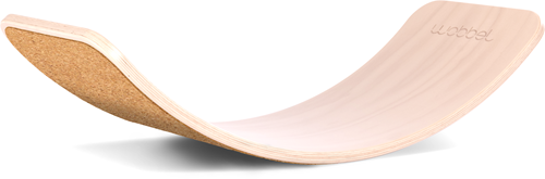 Wobbel Balanceboard Linnen / Whitewash Vilt Kurk
