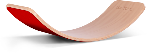 Wobbel Original unbehandelt lackiert Filz rot